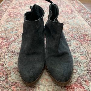 Grey ankle booties